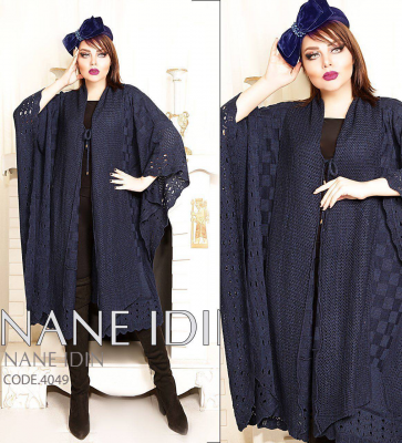 شوميز بافت قواره دار 7210 ذغالي